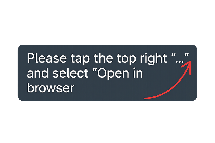 instruction banner